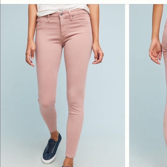 Anthropologie AG The Abbey Sateen MidRise Skinny Ankle Jeans Adriano Goldschmied - Picture 1 of 11